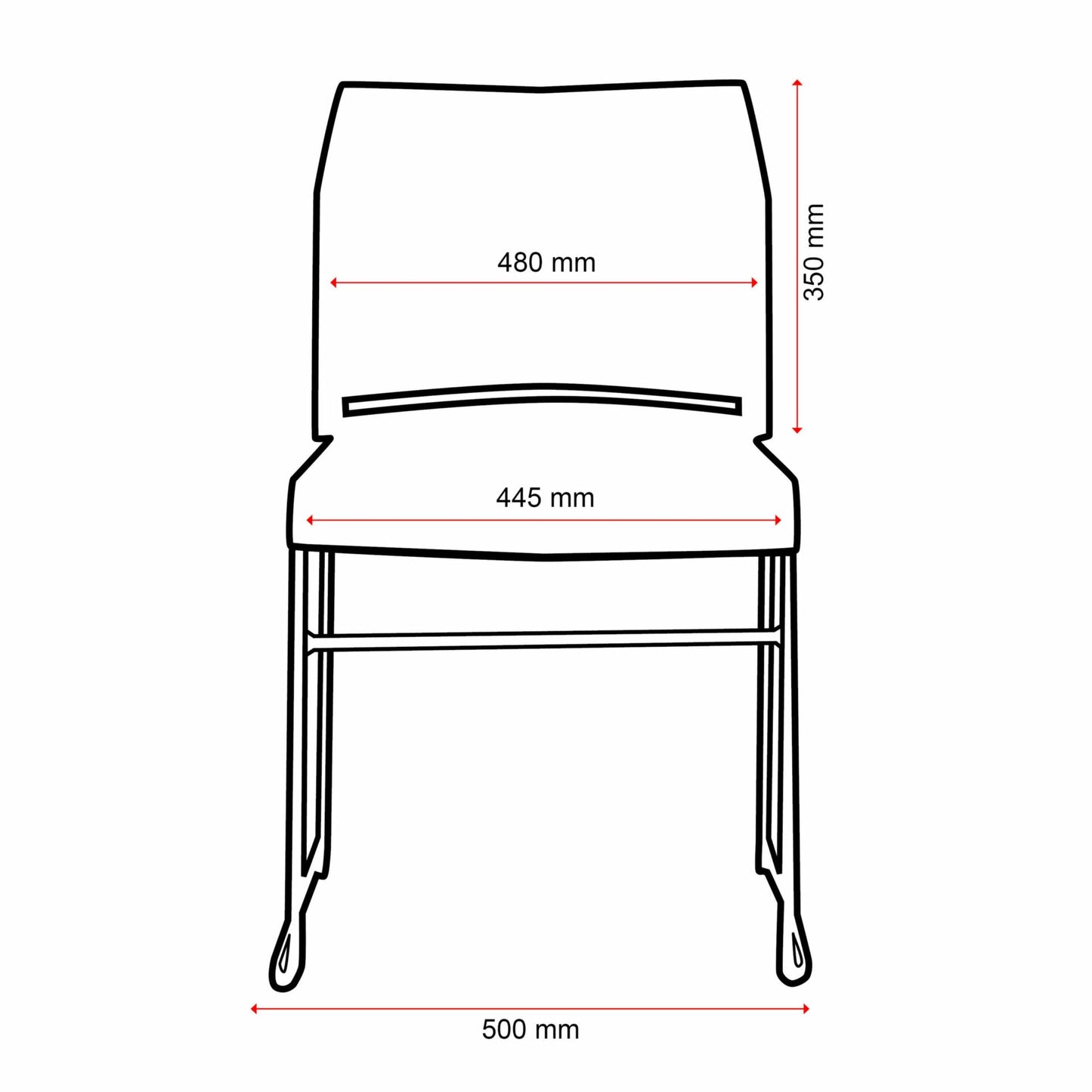 Envy Chair-Stackable seating-Smart Office Furniture