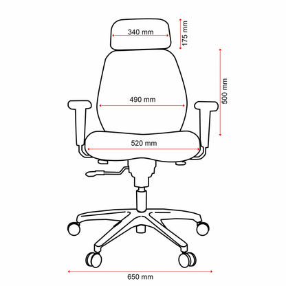 Buro Everest Executive Leather/Mesh Chair