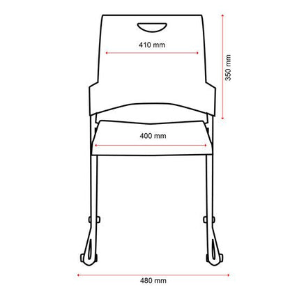 Pronto – Skid Base-Office Chairs-Smart Office Furniture