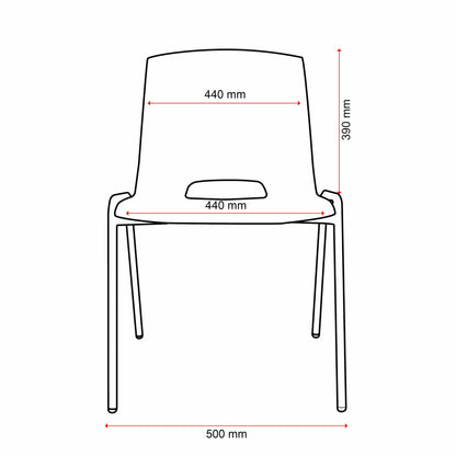 Quad Chair-Stackable seating-Smart Office Furniture