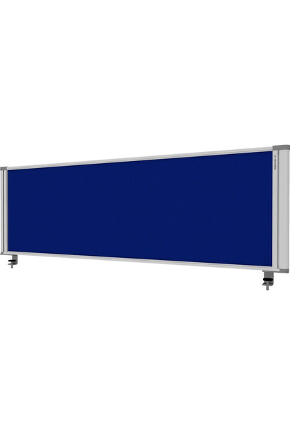 Desk Mounted Blue Partitions