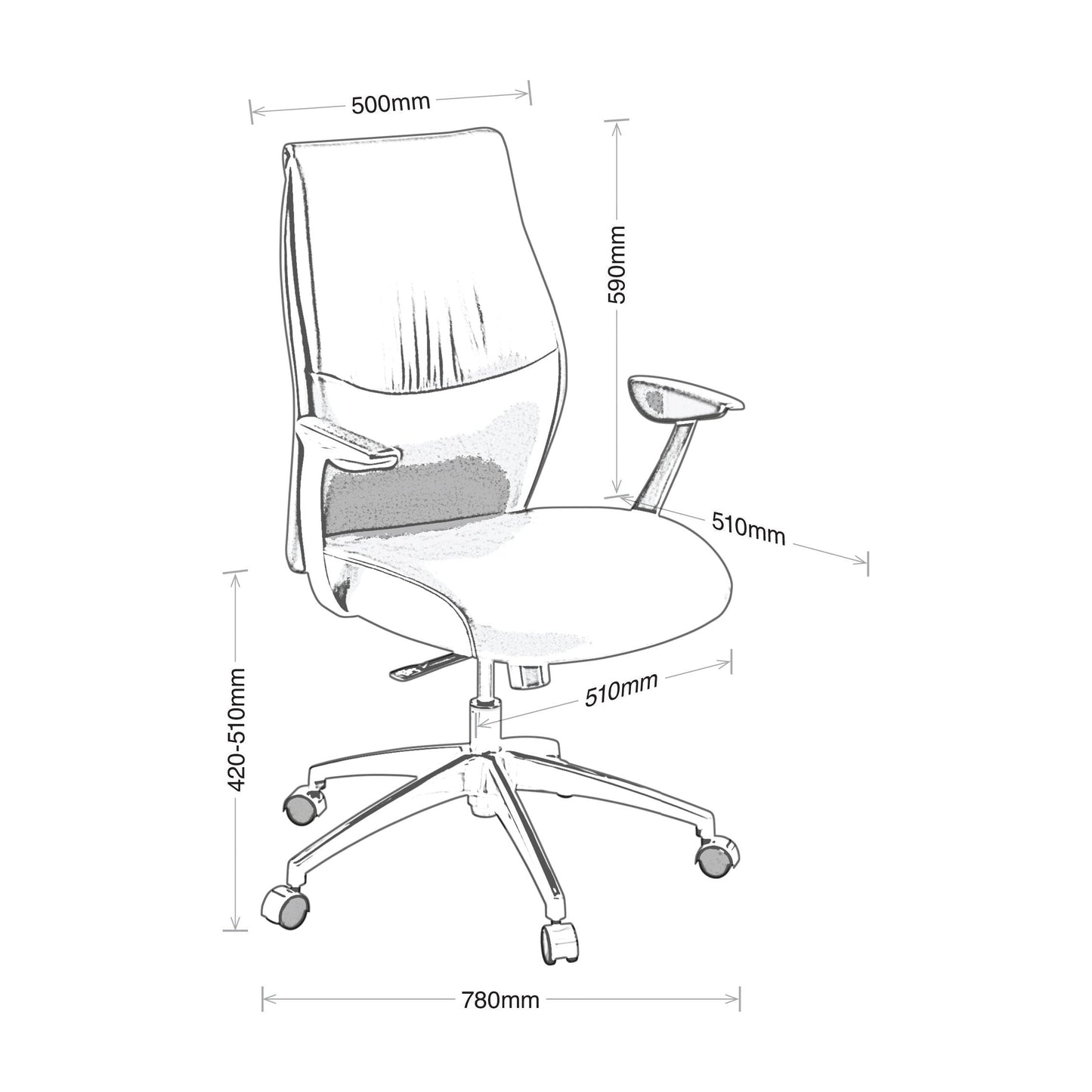 Eden Domain Midback Executive Chair