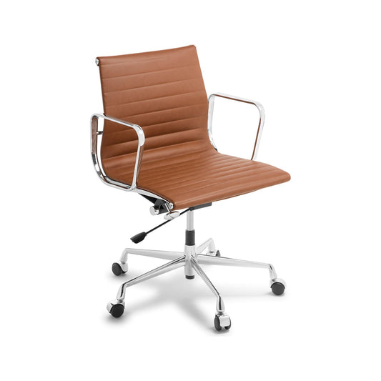 Eden Eames Replica Classic Midback Leather Chair