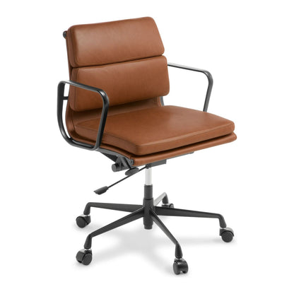 Eden Eames Replica Soft Pad Midback Leather Chair