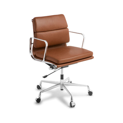 Eden Eames Replica Soft Pad Midback Leather Chair