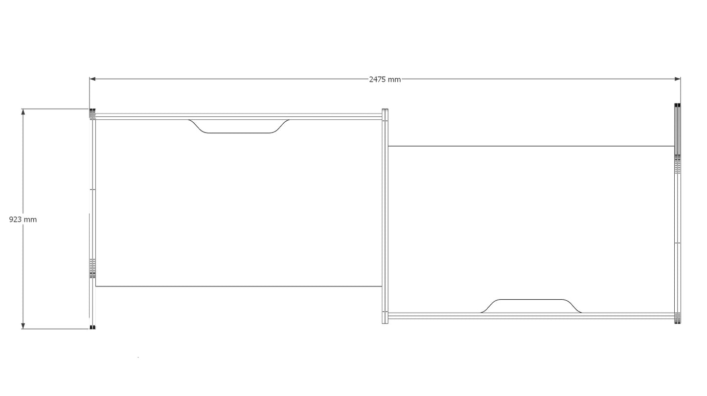 Edge 2 Person Zigzag Focus Booth