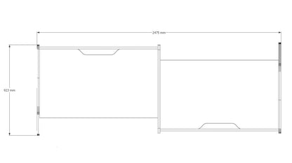 Edge 2 Person Zigzag Focus Booth