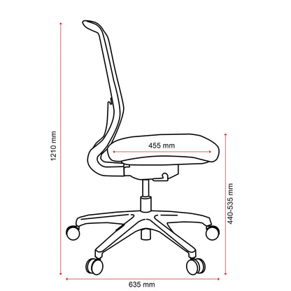 Elan - Grey Mesh Back Chair w/Seat Slide