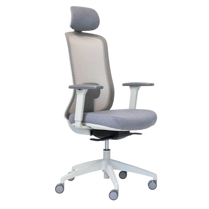 Elan - Grey Mesh Back Chair w/Seat Slide