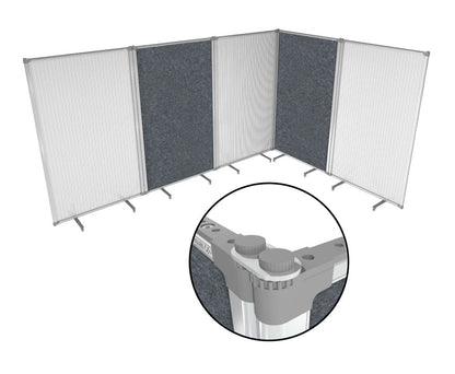 Free Standing Frosted Acoustic Partitions