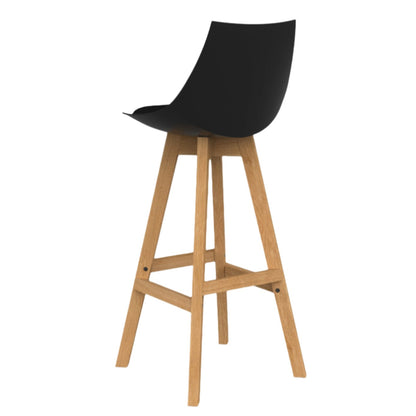 Knights Luna Black Barstool