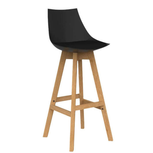 Knights Luna Black Barstool