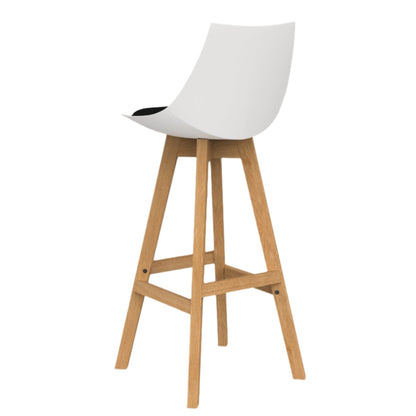 Knights Luna White Barstool