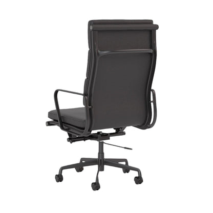 Knights Vogue Black Leather Highback Executive Chair