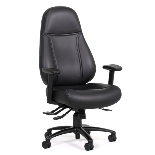 Knights Vulcan 4 Lever 24/7 Highback with Seatslide & Arms Chair