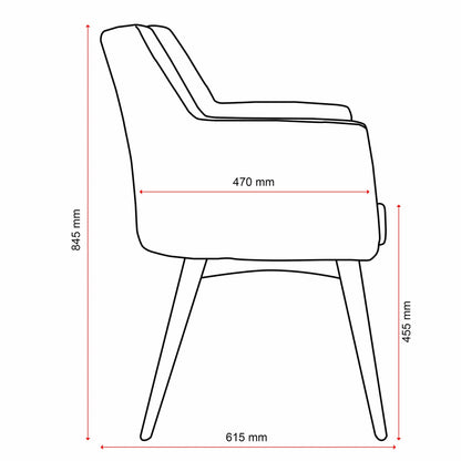 Konfurb Hady w/ Solid Wooden Legs