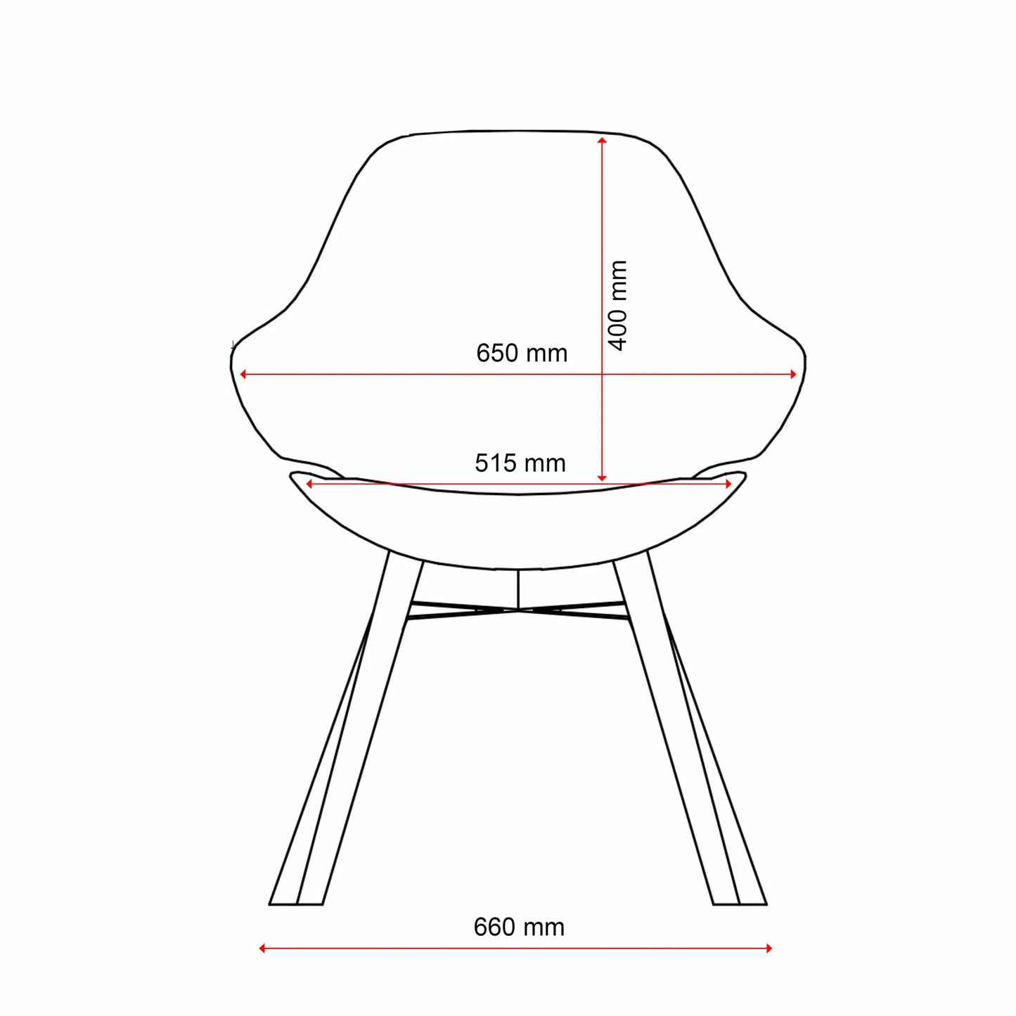 Konfurb Orbit Mid Back Wooden Base