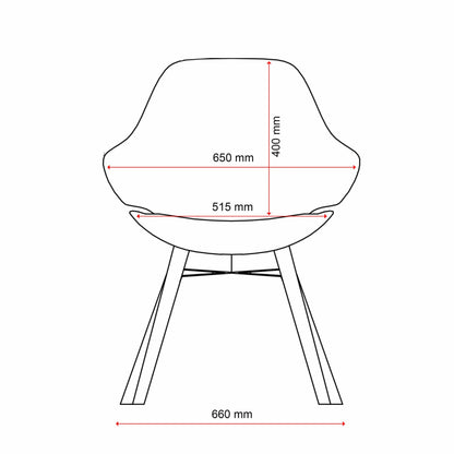 Konfurb Orbit Mid Back Wooden Base