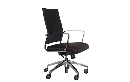 OS Swivel Lowback Black Chair