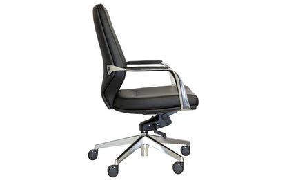 Ravello Executive Lowback Black Leather Chair