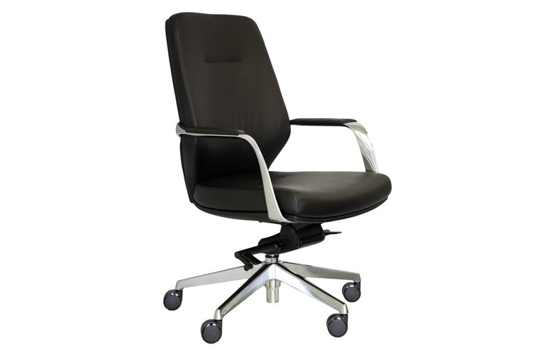 Ravello Executive Lowback Black Leather Chair